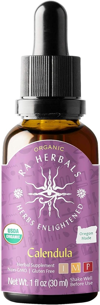 Ra Herbals Organik Calendula Sıvı Ekstraksiyon - Detox Desteği - 1 fl oz
