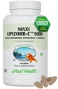 Maxi Health Liposomal Vitamin C 1000 mg Tabletleri Digestive Mix, Highly Absorbable High Dose VitaminC, Non GMO Kosher Vegetarian Doctor-Formated Immune Support Supplement (90 Count)