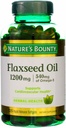 Nature's Bounty Flaxseed Oil 1200 mg, 125 Hızlı Yayın Softgels (Pack of 3)
