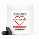 Yüksek Seviye Bilimi CoQ10, Omega-3, Vitamin E - Cardiolog Kalp + Vücut + Zihin Sağlığı DHA/EPA, Enerji Antioksi, Superior Bio kullanılabilir Balık Yağı - Gluten Free, 60 Softgels