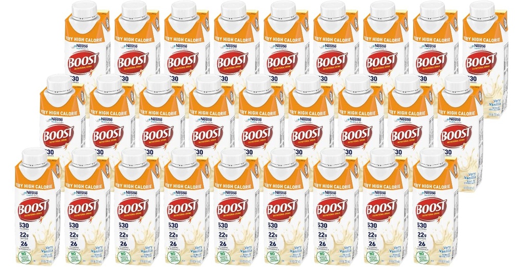 Çok Yüksek Calorie Beslenme İçme, Çok Vanilla, 8 Ounce Box, 27 Paket