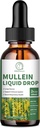 Lungs için Mullein Leaf Extract 1000MG for Respiratory, Immune & Digestion Support, Quercetin, Marshmallow, Elderberry, Black Cumin Tohum, Bromelain, Non-GMO, Vegan, 2 Fl Oz