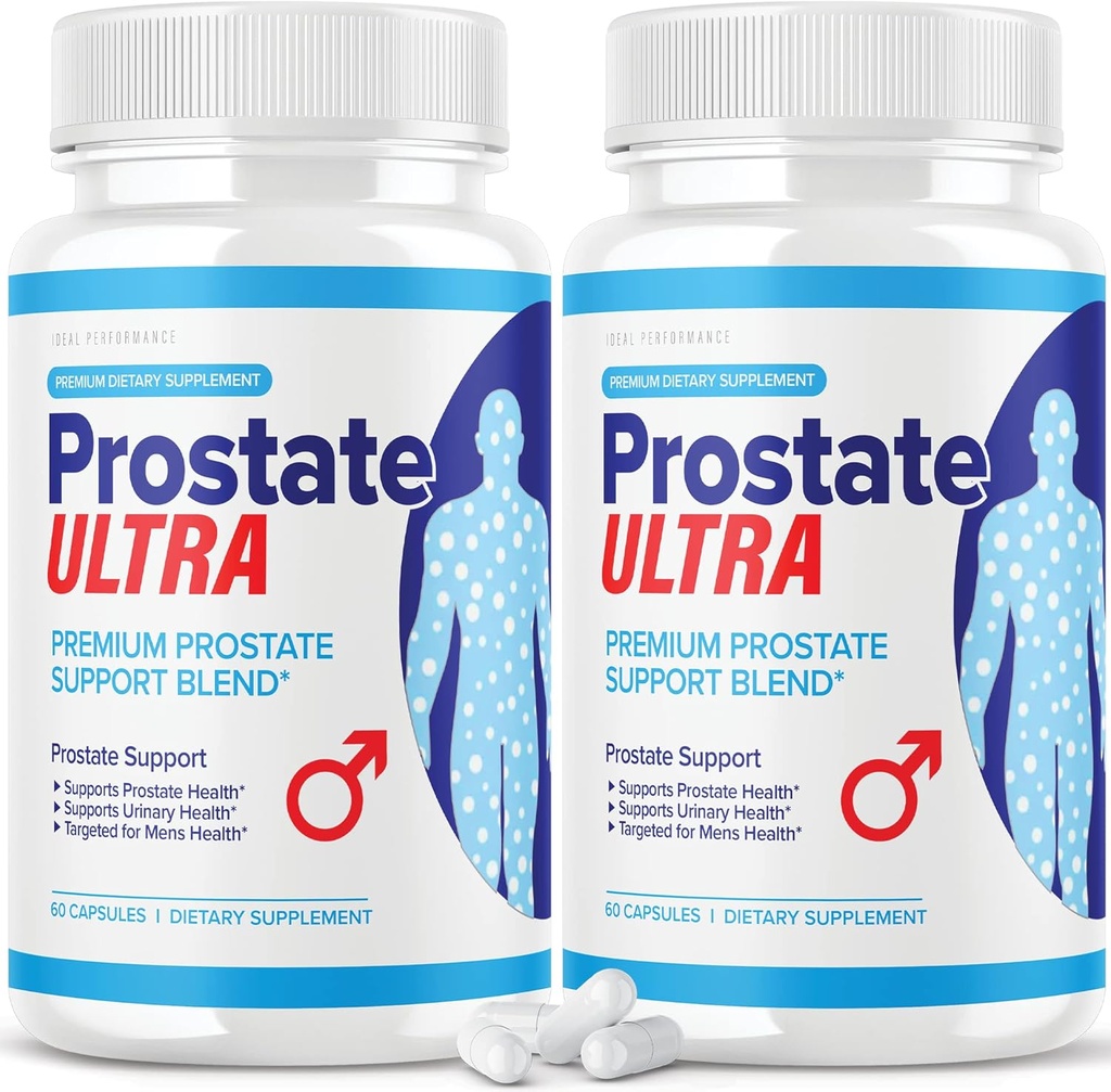 (2 Pack) Erkekler Prostate Health Formula için Ultra Supplements (120 Capsules)