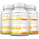 Onaylanan Bilim Enerjileriyl - Caffeine Free - Adaptogens, B Vitaminleri ve Bioperine - 3 Ay Supply - 180 Capsules