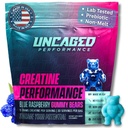 Tinatine Monohidrat Gummies 5G - Blue Raspberry Flavor, Kas Büyümesi için Max Strength, Erkekler ve Kadınlar için Hızlı Absorbing - Premium All Natural, Lab Tested - 30 Hizmet