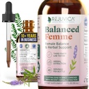 Rejuvica Health Balanced Femme - Gelişmiş Kadın Denge Desteği Tamamlandı - Daha İyi Abpsiyon için Sıvı Teslimat - Vitex, Dong Quai, Black Cohosh, Maca Wild Yam & More!