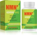 NMNH 500 mg (Dihidrotinamid Mononüot), NMN Supplement Alternatif NR, TMG, Resveratrol, COQ10, NAD Tamam, Enerji, NAD++ Seviyeler, 60 Capsules