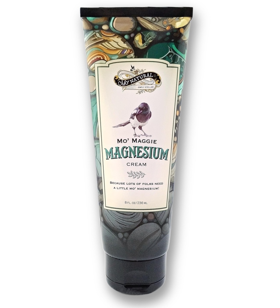 Mo' Maggie Topical Magnezyum Cream | Zechstein | Organik Opulent Oils & Shea Butter by Mo' Natural | 8 oz | Yeni Paket Tasarımı | Aynı Formula