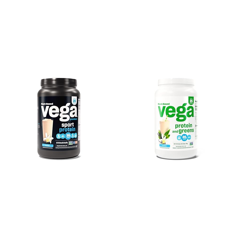 Vega Premium Spor Protein Vanilla Protein Toz ve Protein ve Yeşiller Protein Toz