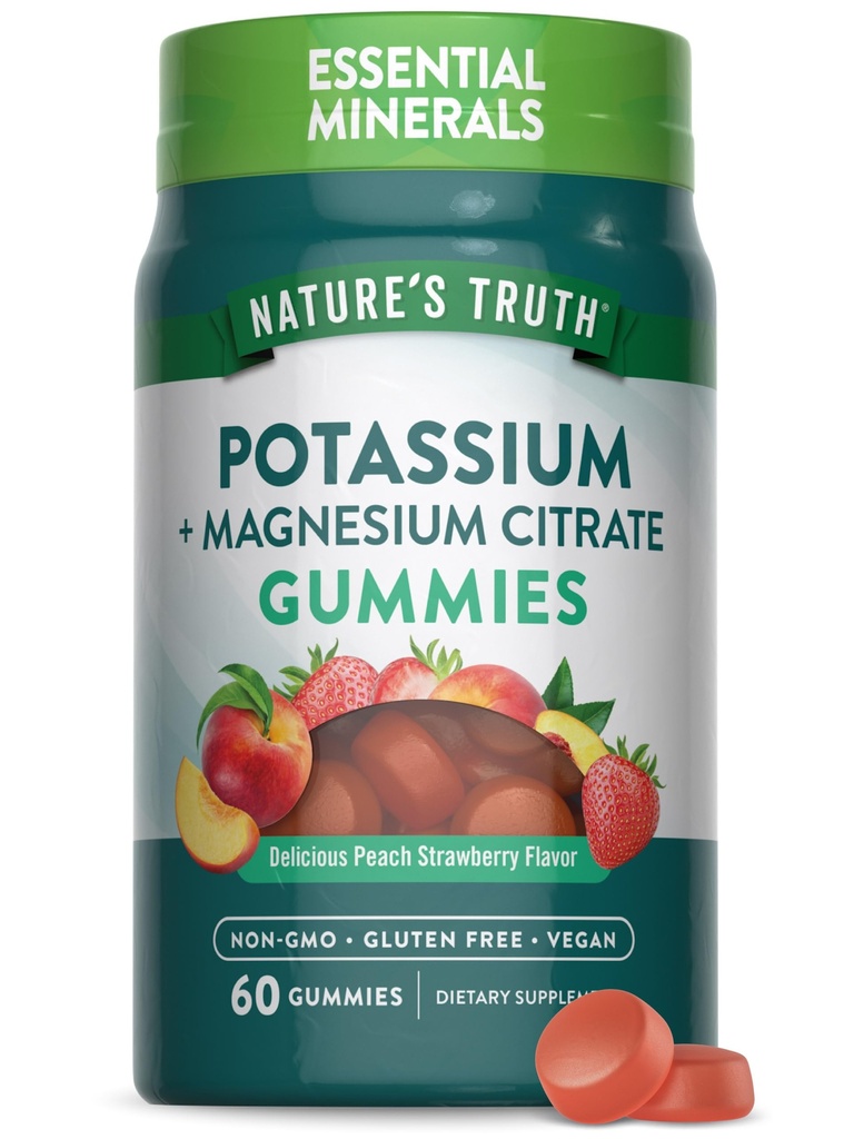 Nature's Truth P properties Magnezyum Citrate Gummies | 60 Kont | Vegan, Non-GMO & Gluten Free Supplement Supplement