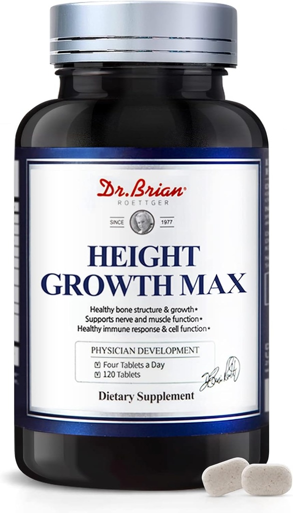 Üst Büyüme Maximizer - Gençler için Büyümek ve Büyülü Taller Doğal, Çocuklar GMO-Free, 10+, 120 Tablet