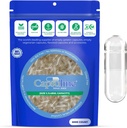 Capsuline Boyutu 1 - Clear Boş Vegan Capsules - 5000 Kont - Boş Veggie Pill Capsules - DIY Sebze Kapsülü - Boş Caps - Kosher ve Halal Sertifikalı - GMO sertifikalı