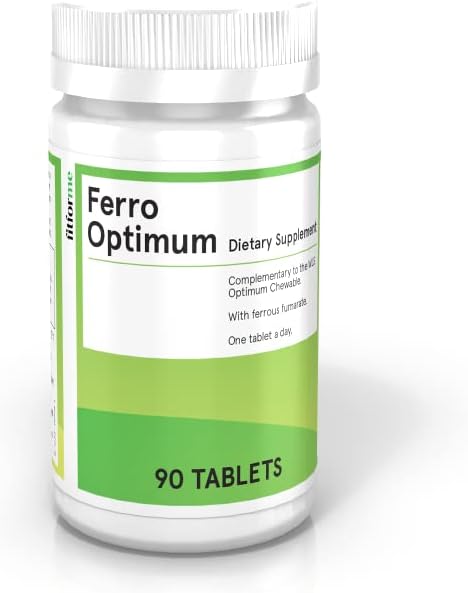 FitForMe Bariatric Multivitamins Iron Supplement After Gastrik Kol - Bir Gün Ferro Optimum Tablet - 90 Günlü Demir Demir (Iron ATM for Optimum Chewable)