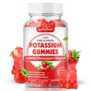 Yetişkinler için yumuşak taşıma Pagon Gummies, Sugar Free P properties Chloride Gummies 1200 mg Support Leg Cramps & Electrolyte Balance High Potency Pyum Tamam, Strawberry Flavor 60 Count