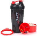 Protein Shaker Şişe,16 oz Shake Cup for protein tozu with Storage,Sports Water Şişe,Non Slip 3 Katman Twist Off 3oz Cups with Pill Tray Leak Pro Shake Şişes for Protein Mixes