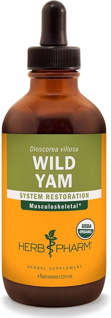 Herbm Pharm, Musculo iskelet Sistem Desteği için Organik Vahşi Yam Sıvı Türlemeyi Onayladı - 4 Ounce