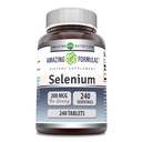 Amazing Formulas Selenium 200 Mcg | Tabletler Tamam | Non-GMO | Gluten-Free | Made in USA (1 Pack | 240 Count)