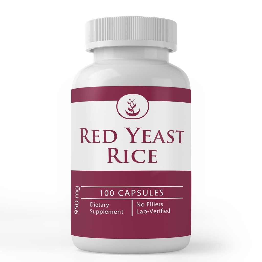 PURE ORIGINAL INGREDIENTS Red Yeast Rice Extract, (100 Capsules) Her zaman Pure, Hayır Katkıları veya Ayırmalar, Lab TY