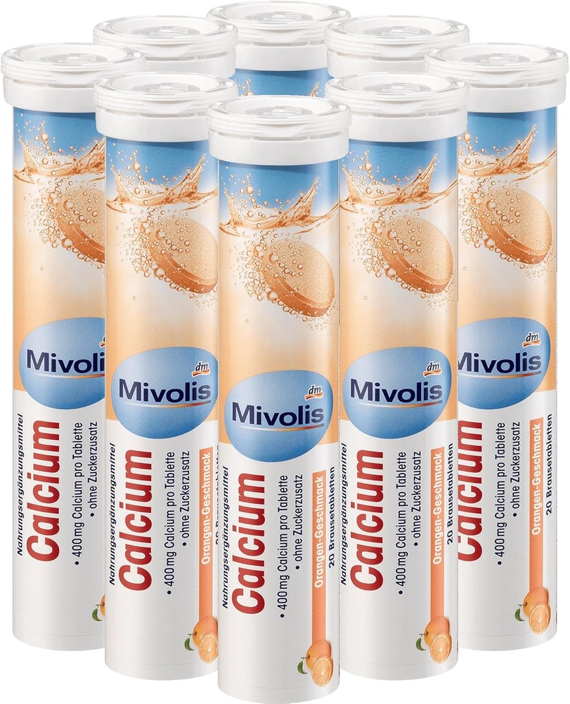 Mivolisuba effervescent Tabletler - Diyet Supplements 8 Tubes x 20 adet | Almanya