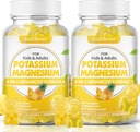Yetişkinler için yumuşak taşıyıcı Pyum Gummies, Sugar-Free P Magnezyum Supplement ile B6 CoQ10 Kas Cramps Vegan Pineapple Flavor 120 Gummies