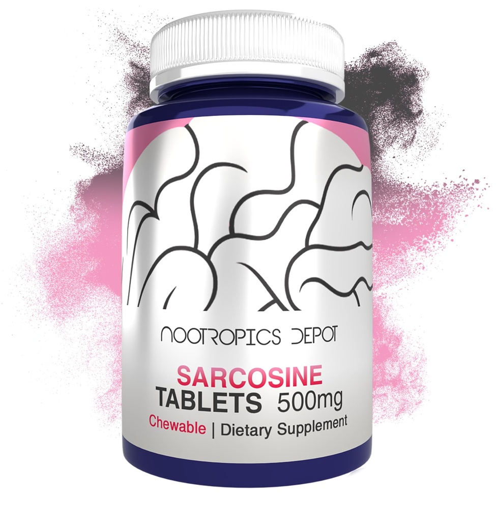 Nootropics Depot Sarcosine Tabletler | Chewable | 500 mg | 120 Kont