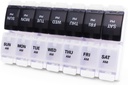 Büyük Pill Kutuları ve Organize 2 Zaman Bir Gün MOLN HYMY 7 Günü AM PM Pill Case, Büyük Vitamin Supplements Balık Yağı (Black+Beyaz) tutmak için 14 Karşılaştırmalı Pill