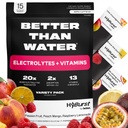 Elektrolyte & Vitamin Supplement Toz, B12, L-Theanine, D3, K2, çinko, Magnezyum, Pyum, Supports Calm Focus & Energy, Diversity Pack 1, 15 Pack