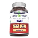 Amazing Formulas HMB (Beta-Hydroxy Beta-Methylbutyrate) Tamam | 2000 Mg Per | 120 Tablet | Non-GMO | Gluten Free | Made in USA