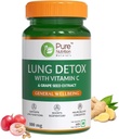 SENTA Saf Beslenme Lung Detox Supplement, Doğal Herbal Vitamin C, Grapeseed & Vasaka Adds Extract | Lung Cleanser for Detoxification of Lung and Immune Defense - 60 Veg Capsules