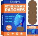 Hareket Hastalığı Patches (36 Kont), Deniz Hastalığı Patch, Cruise, Trenler, Bus ve Airplanes, Act Hastaness Patch for Vertigo Relief & Motion Hastaness