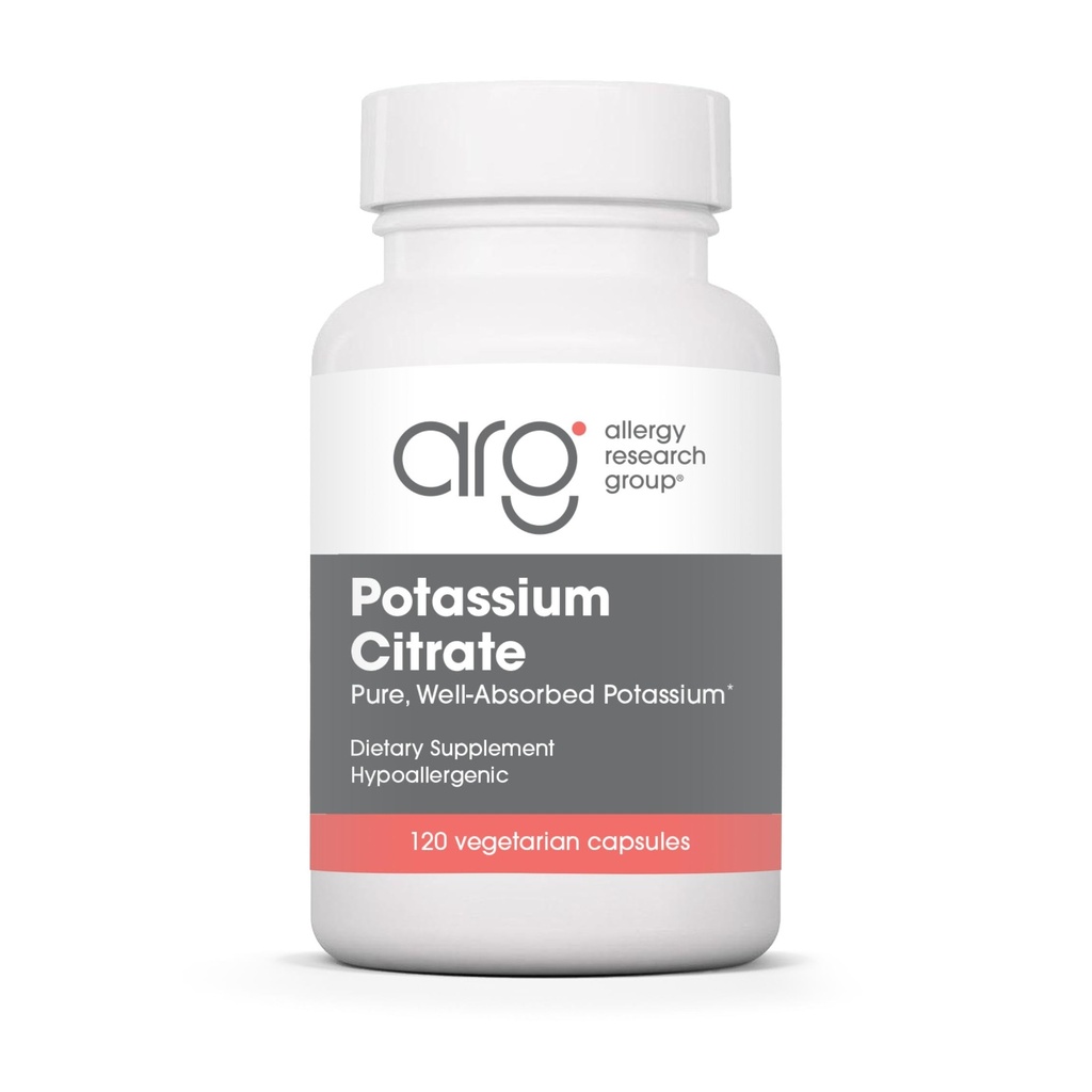 Alerji Araştırma Grubu Piyal Citrate - Erkekler ve Kadınlar için, Organik, Saf, Well-Absorbed, 99 mg Supplement, Vegetarian Capsules - 120
