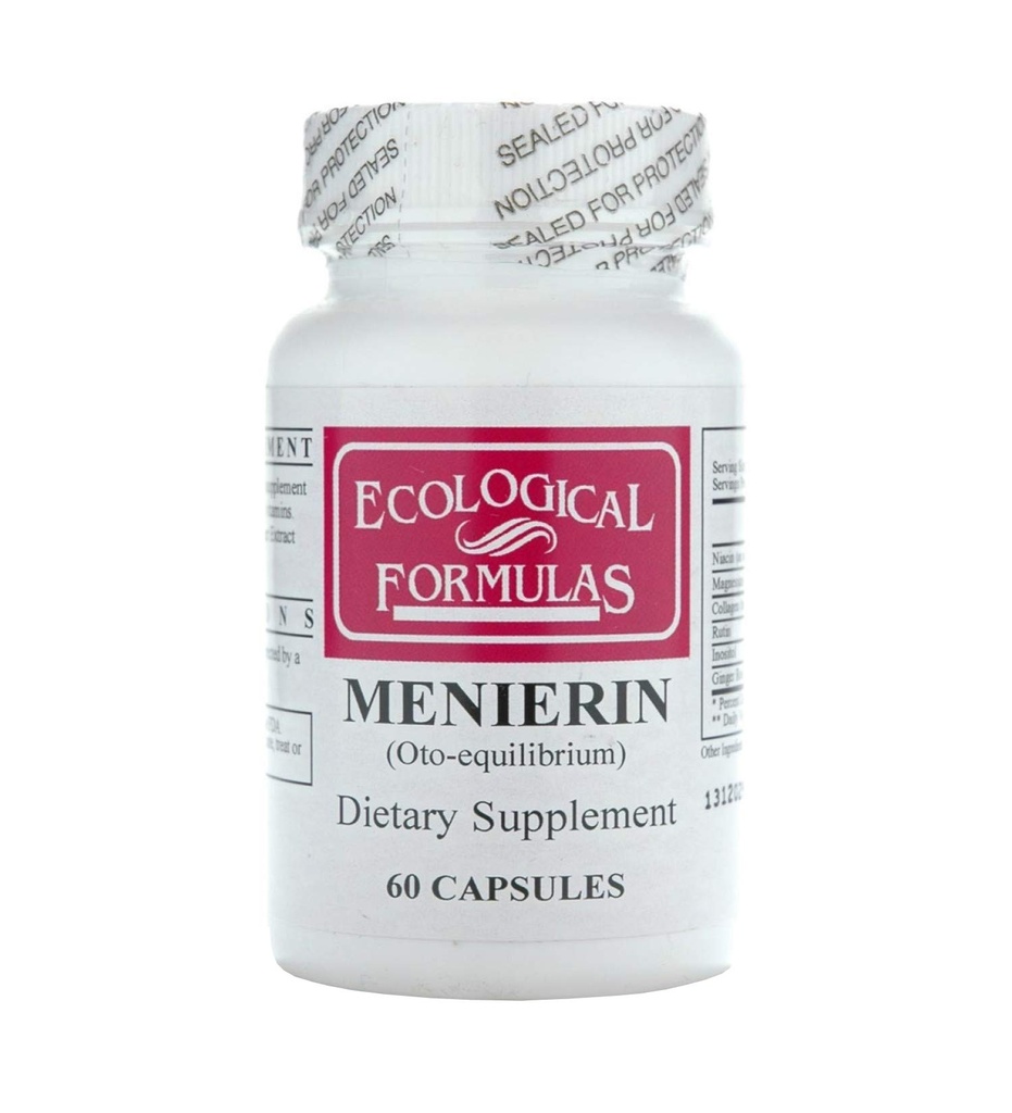 Ekolojik Formulaler Menierin, White, 60 Kont