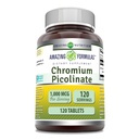 Amazing Formulas Chromium Picolinate Supplement | 1000 Mcg | 120 Tablet | Non-GMO | Gluten-Free | Made in USA