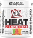 Heat L-Carnitine Toz Geliştirilen Termogenic | 1500 mg L-Carnitine | En çok Apsiyon Formula | Erkekler ve Kadınlar için Büyük Lezzetler | 30 Hizmet (Gummy Bear)