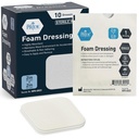 Yaralar için MED PRIDE Sterile Köpük Elbiseleri, Soft Absorbent Non-Adhesive Sular Ulcers için Tıbbi Köpük Padding, Injuries (2x2 Perfect (Pack of 10)