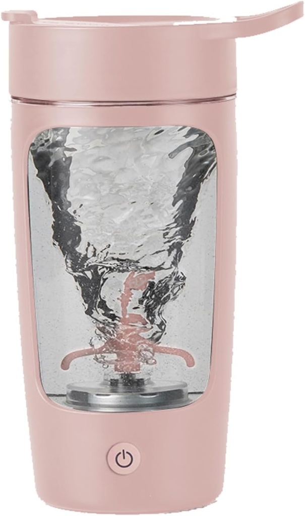 Elektrikli Shaker Şişe, Protein Mixes için Blender Şişeler, | Tritan | Honda Free| Portatif Batarya Kupası, Isıtma Shake Cups And Meal Change Shakes, 22 oz(Pink)
