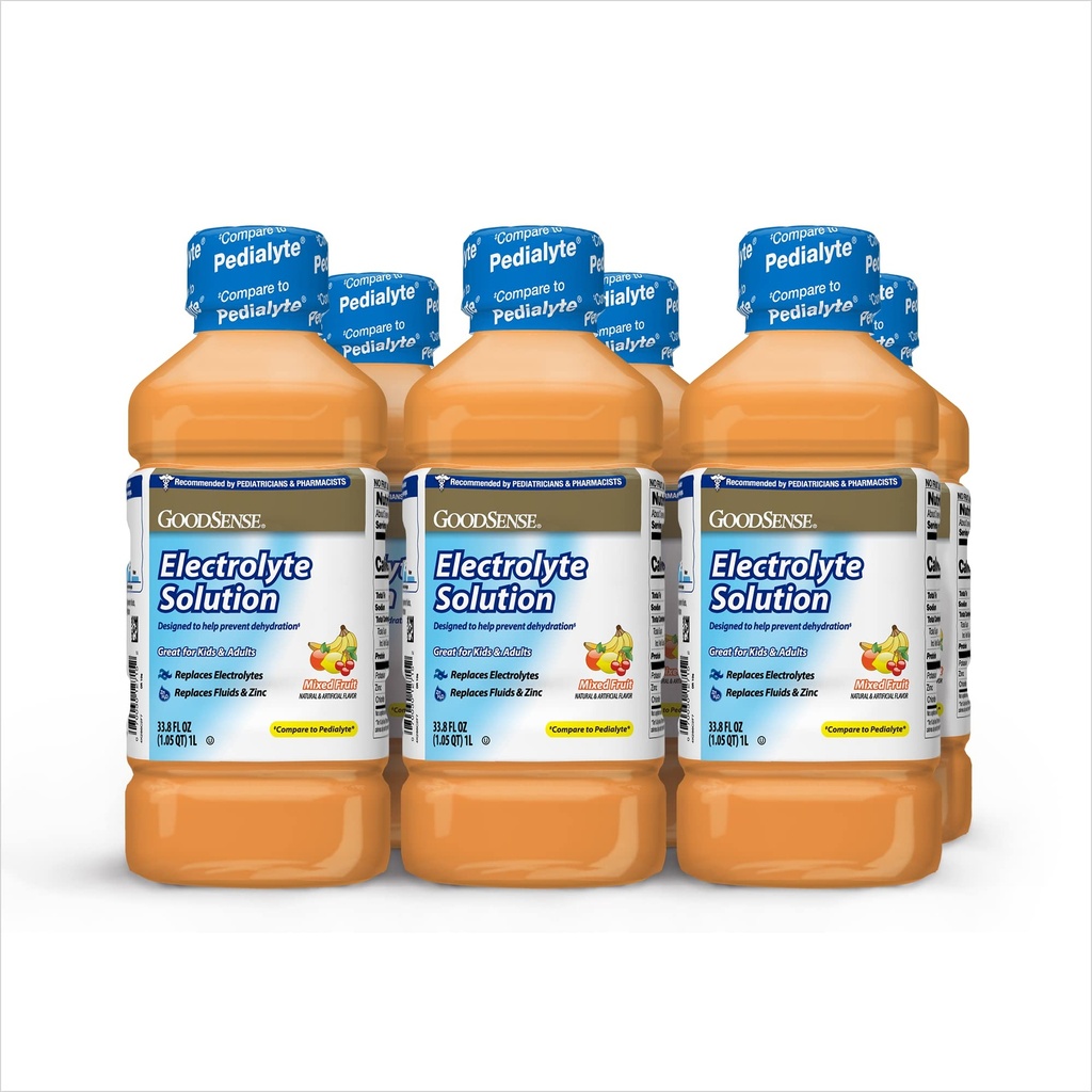 İyiSense Karma Meyve Elektrolyte Çözüm - Elektrolytes, Akışlar ve Çocuklar ve Yetişkinler için çinko, Dehidrasyon için Hydration Drink, 33.8 Akışı ( Borcunces)