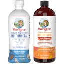 MaryRuth's Nighttime Multimineral (Coconut, 32oz) & Multivitamin Sıvı + Saç Büyüme (Peach, 30oz) | Temiz Etiket Projesi Doğrulanmış® | Bedtime Routine & Beauty | Sugar-Free, Vegan, Gluten-Free