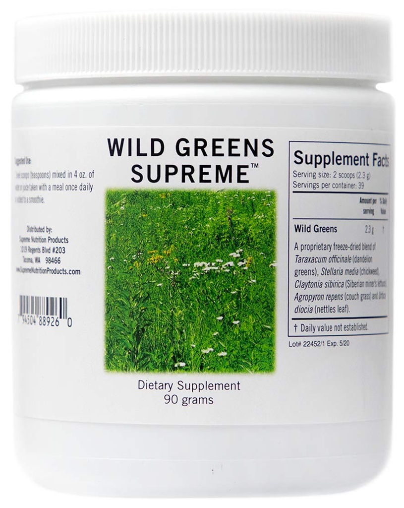 Yüksek Beslenme Vahşi Yeşiller Yüksek, Saf 90 Grams Herbal Kombine Toz