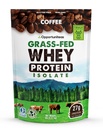 Opportuniteas Grass Fed Coffee Whey Protein Isolate Toz - Yapay Tatlıcılar olmadan 27g Protein Toz, 60 mg Caffeine, Hormon-Free Cows - 5lb