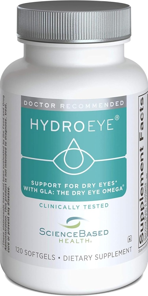 Hidro-Eye Softgels - Kuru Göz Yardımı - Özellikler GLA, EPA, DHA ve Diğer Key Nutrients - 120 Kont