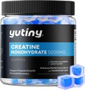 Kretine Monohidrat Gummies, Erkekler ve Kadınlar için Krehidrat Chews, Kas Büyüme için Ekstra Güç, Blueberry Flavor, 60 Chewables, 1 Ay Supply