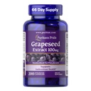 Puritan's Pride Grapeseed Extract 100 mg with Citrus Bioflavonoid Kompleksi, Antioksi ve Kalp Sağlığı Desteği için Diyet Supplement, 200 Hızlı Yayın Kapsülleri