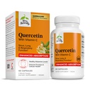 Terry Natural Quercetin with Vitamin C developedd Abors - Quercetin Supplement for Immune Support & Cellular Health - Respiratory Supplement for Sinus & Lung Health - 60 Capsules