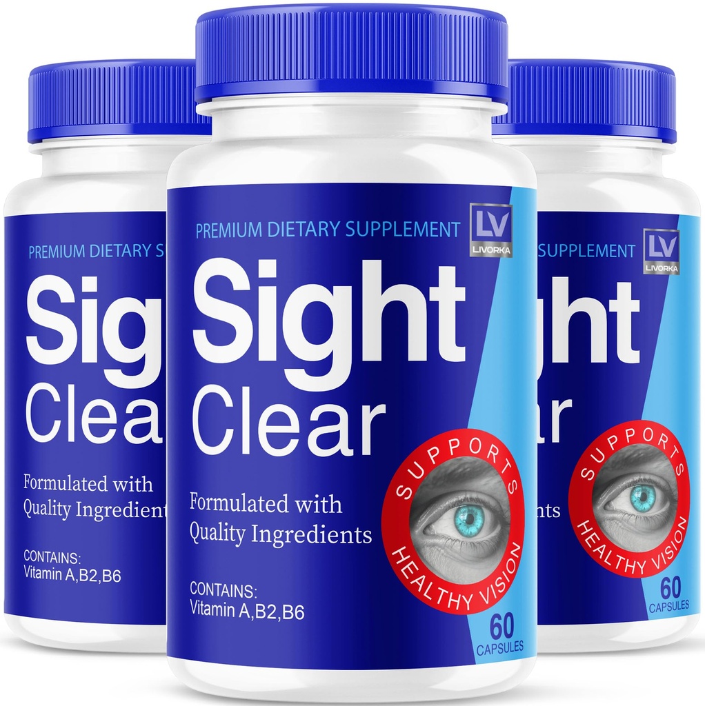 LIVORKA Sight Clear 20/20 Vision Support Supplement For Eyes - 3 Ay Supply - 3 Pack Of 3