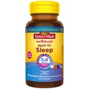 Nature Made Wellblends Back To Sleep, Lower Dose Melatonin 1 mg, L theanine 100 mg ve GABA 100 mg, Sleep Supplement, 40 Hızlı Dissolve Tabletler