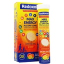 Redoxon Max Energy, Inmune System, Citrus Flavor, 20 Effervescent Tabletler, 2.82 Oz, Box