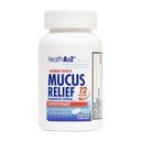 HealthA2Z® Mucus Relief | Guaifenesin 1200 mg | 100 Tablet | En Güçlü | 12 Saat | Umut | Relieves Chest Congestion | İnces and Loosens Mucus (100 Tablet)