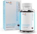 Hyalogic Beauty, Hyaluronic Acid Gummies - Skin Care ve Saç Büyüme için ideal - Delicious Berry-Flavored Gummy Vitamins - Vegan & Gluten Free (60 Gummies)