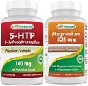 En İyi Doğal 5HTP (5-hidrxytryptophan) 100 mg & Magnezyum Glycinate 425 mg